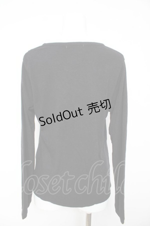 画像2: axes femme / 切替ポケット付Aラインカーディガン M 黒 Y-26-02-01-021-AX-TO-SZ-ZT062 (2)