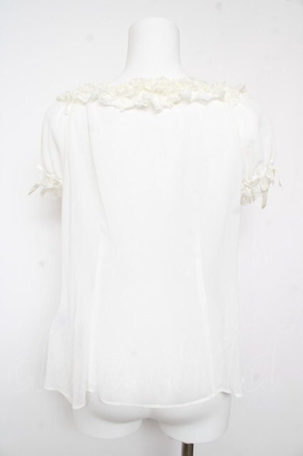 画像2: Angelic Pretty / Lovelyスクエアブラウス  白 Y-26-02-01-026-AP-BL-SZ-ZY (2)
