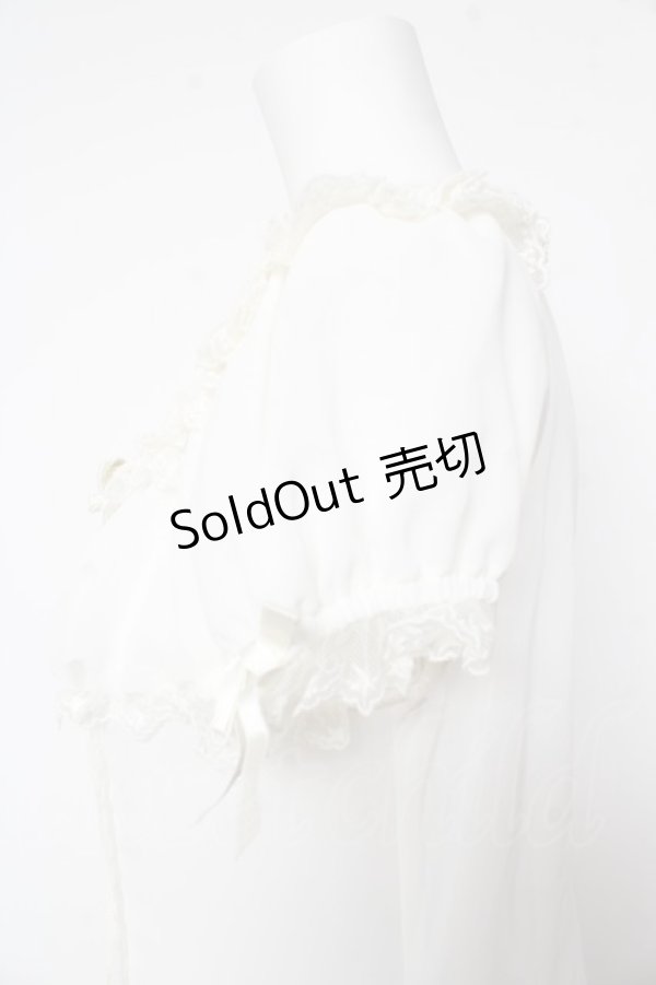 画像4: Angelic Pretty / Lovelyスクエアブラウス  白 Y-26-02-01-026-AP-BL-SZ-ZY (4)