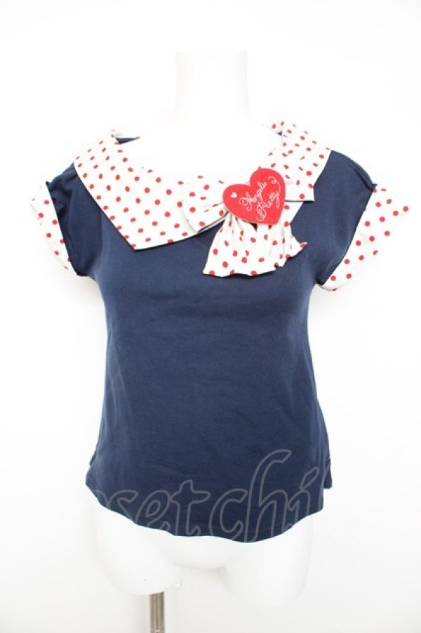 画像1: Angelic Pretty / Milkshakeカットソー  紺 Y-26-02-01-030-AP-TO-SZ-ZY (1)