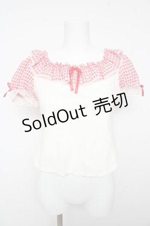 画像: Angelic Pretty / ふんわりパフェカットソー  オフ×赤 Y-26-02-01-033-AP-TO-SZ-ZY