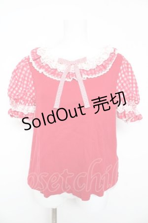 画像: Angelic Pretty / Hummingギンガムカットソー  赤 Y-26-02-01-036-AP-TO-SZ-ZY