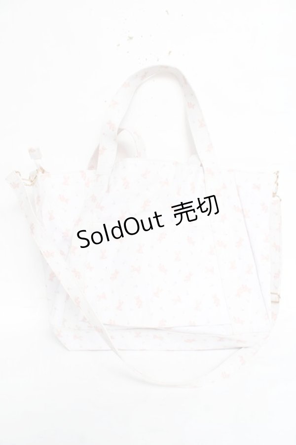 画像2: Maison de FLEUR / ラミネートキャリーオントート F ピンク Y-26-02-04-046-LO-BG-SZ-ZY (2)