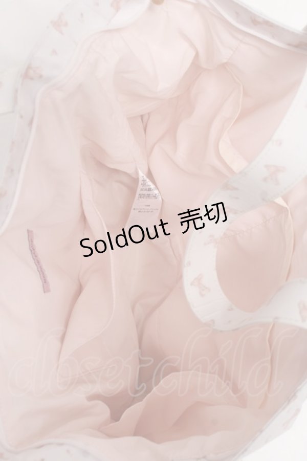 画像4: Maison de FLEUR / ラミネートキャリーオントート F ピンク Y-26-02-04-046-LO-BG-SZ-ZY (4)