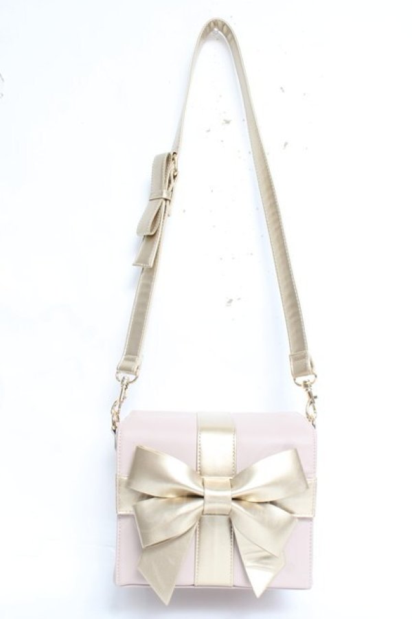 画像2: F i.n.t / 多重リボンプレゼントBOXバッグ F ピンク Y-26-02-04-047-CA-BG-SZ-ZY (2)