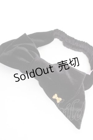 画像: Angelic Pretty / Lady Ribbonヘアバンド  黒 Y-26-02-04-050-AP-AC-SZ-ZY