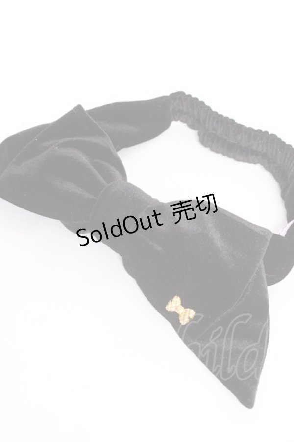 画像1: Angelic Pretty / Lady Ribbonヘアバンド  黒 Y-26-02-04-050-AP-AC-SZ-ZY (1)