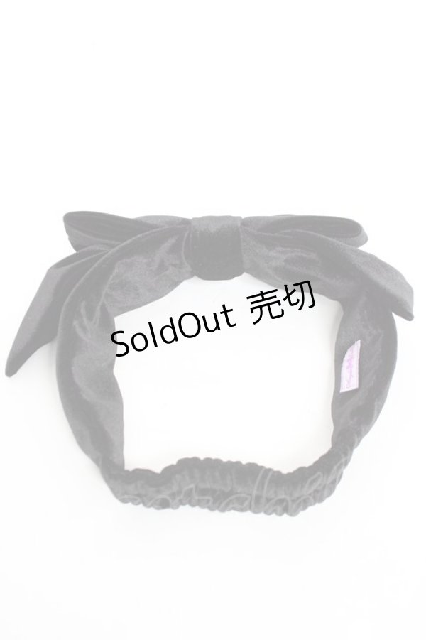 画像2: Angelic Pretty / Lady Ribbonヘアバンド  黒 Y-26-02-04-050-AP-AC-SZ-ZY (2)