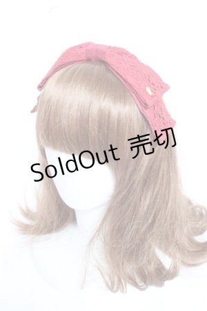 画像: Angelic Pretty / アンティークRibbonカチューシャ  赤 Y-26-02-04-056-AP-AC-SZ-ZY