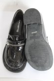 画像5: DearMyLove / シルバージップローファー 22.5cm 黒 Y-26-02-04-061-EL-SH-SZ-ZY (5)