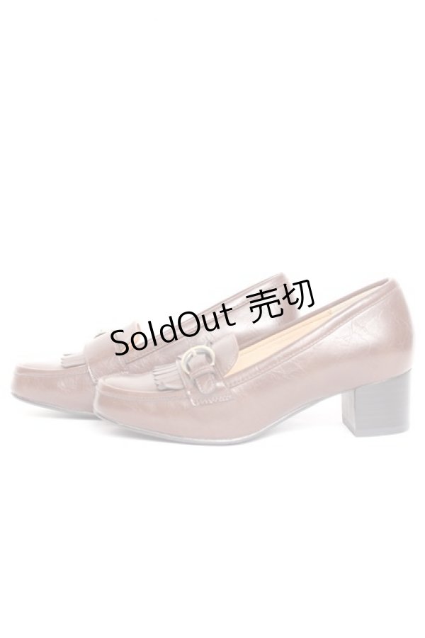 画像2: an another angelus / サイドバックルキルトヒールローファー S ブラウン Y-26-02-04-066-CA-SH-SZ-ZY (2)