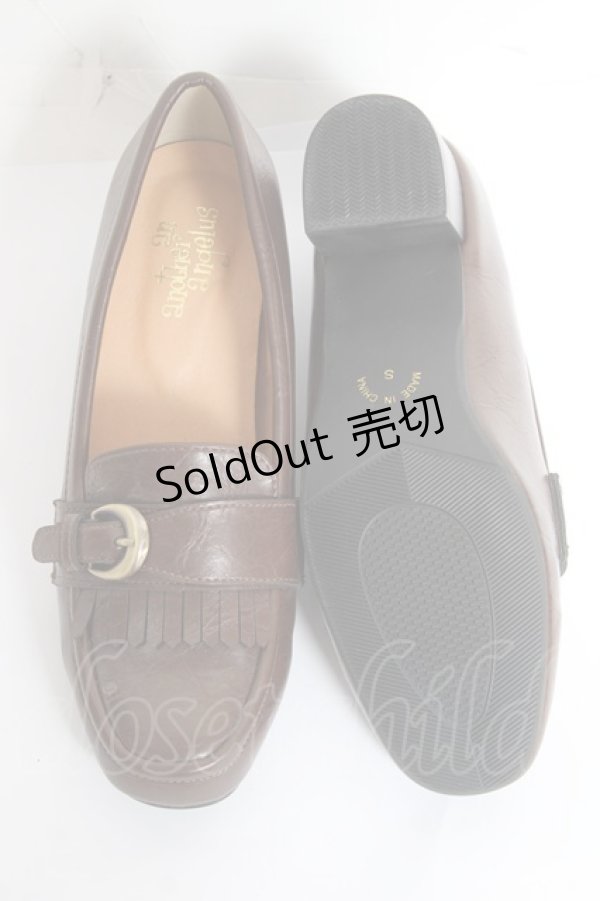 画像5: an another angelus / サイドバックルキルトヒールローファー S ブラウン Y-26-02-04-066-CA-SH-SZ-ZY (5)