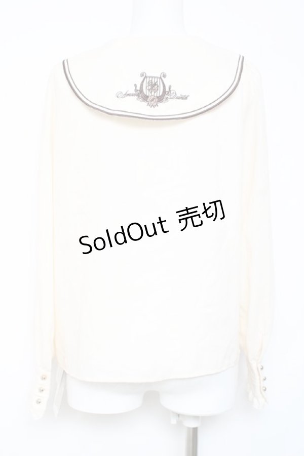 画像2: Amavel / 屋根裏の五重奏(クインテット)ブラウス F ブラウン Y-26-02-04-068-CA-BL-SZ-ZY (2)