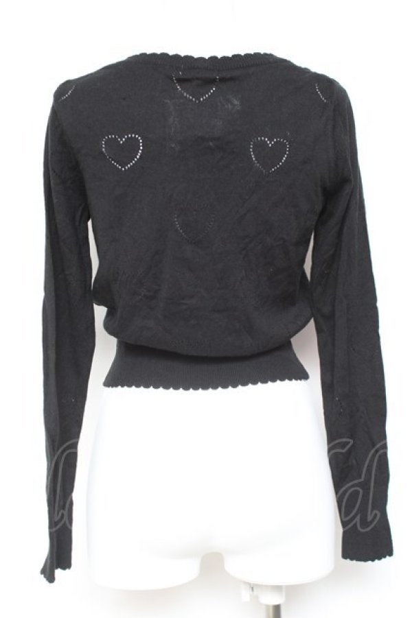 画像2: Angelic Pretty / Wonder Tea Pot刺繍ニットカーディガン  黒 Y-26-02-04-071-AP-TO-SZ-ZY (2)