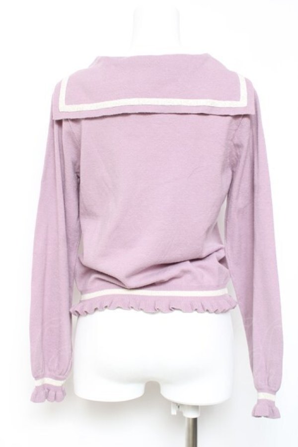 画像2: axes femme POETIQUE / セーラープルオーバー M ラベンダー Y-26-02-04-074-AX-TO-SZ-ZY (2)