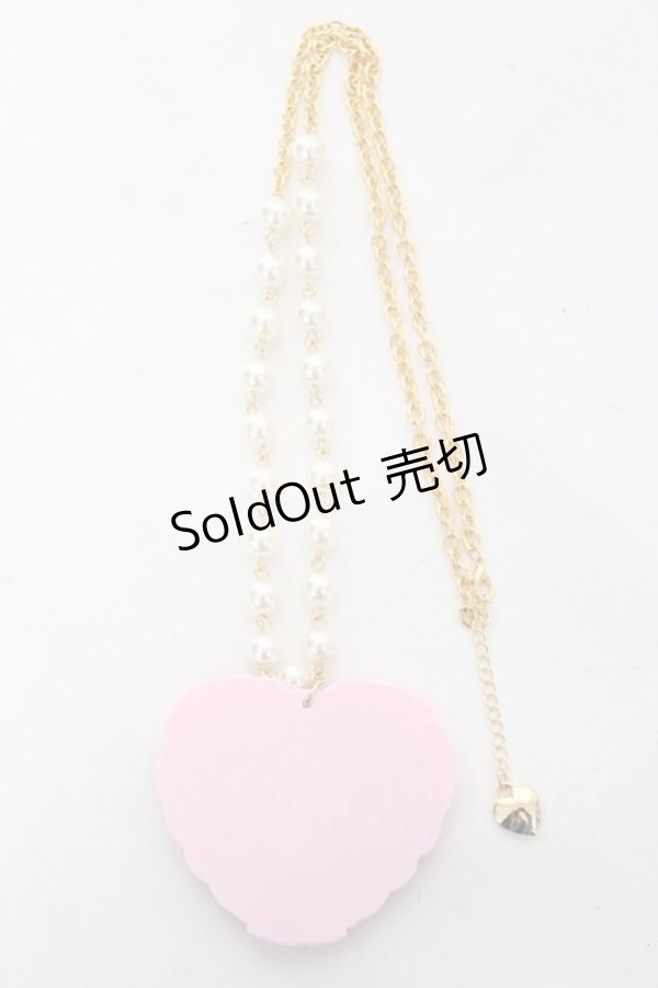 画像3: Angelic Pretty / MELODY TOYSハートネックレス（2022年）  黒×ピンク Y-26-02-04-008-AP-AC-SZ-ZY (3)