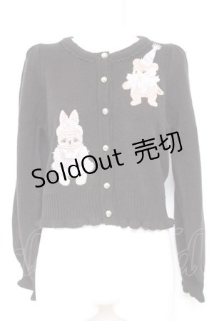 画像: axes femme kawaii / ハロウィンナイト刺繍カーデ M 黒 Y-26-02-04-076-AX-TO-SZ-ZH