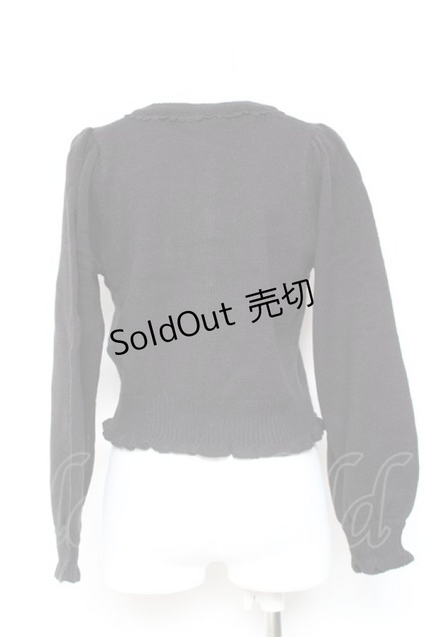 画像2: axes femme kawaii / ハロウィンナイト刺繍カーデ M 黒 Y-26-02-04-076-AX-TO-SZ-ZH (2)