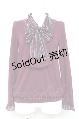 画像: axes femme / レジメ柄ボータイPO M 紫 Y-26-02-04-077-AX-TO-SZ-ZY