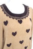 画像3: axes femme / ハート柄ニットプル M キャメル Y-26-02-04-078-AX-TO-SZ-ZY (3)