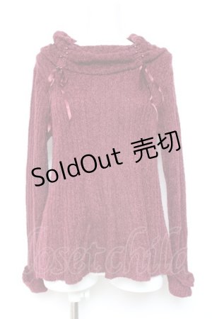 画像: axes femme / ミニフェザータートルプルオーバー M ワイン Y-26-02-04-082-AX-TO-SZ-ZT624