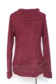 画像2: axes femme / ミニフェザータートルプルオーバー M ワイン Y-26-02-04-082-AX-TO-SZ-ZY (2)