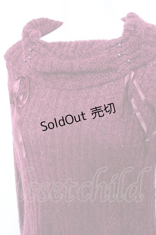 画像3: axes femme / ミニフェザータートルプルオーバー M ワイン Y-26-02-04-082-AX-TO-SZ-ZT624 (3)