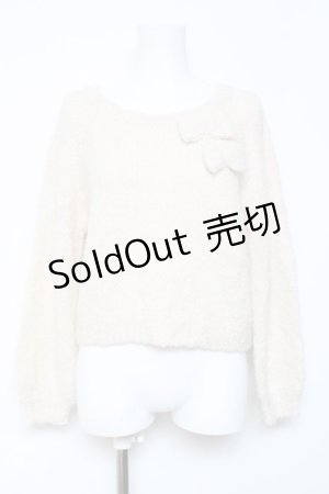 画像: LIZ LISA / リボン付きニット 0 アイボリ- Y-26-02-04-083-LO-TO-SZ-ZY