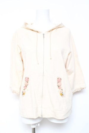 画像: PINK HOUSE / 編みぐるみモチーフ付きパーカー  アイボリー Y-26-02-04-086-LO-TO-SZ-ZY