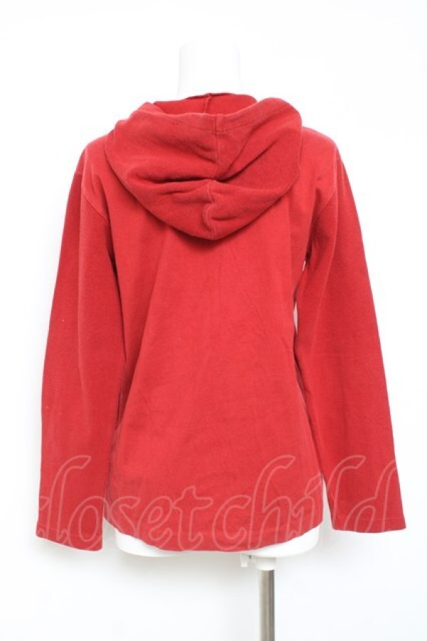 画像2: PINK HOUSE / 異素材コットンフードトップス L 赤 Y-26-02-04-087-LO-TO-SZ-ZY (2)