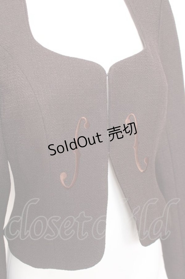 画像4: Innocent World / バイオリンジャケット M ブラウン Y-26-02-04-089-IW-CO-SZ-ZY (4)