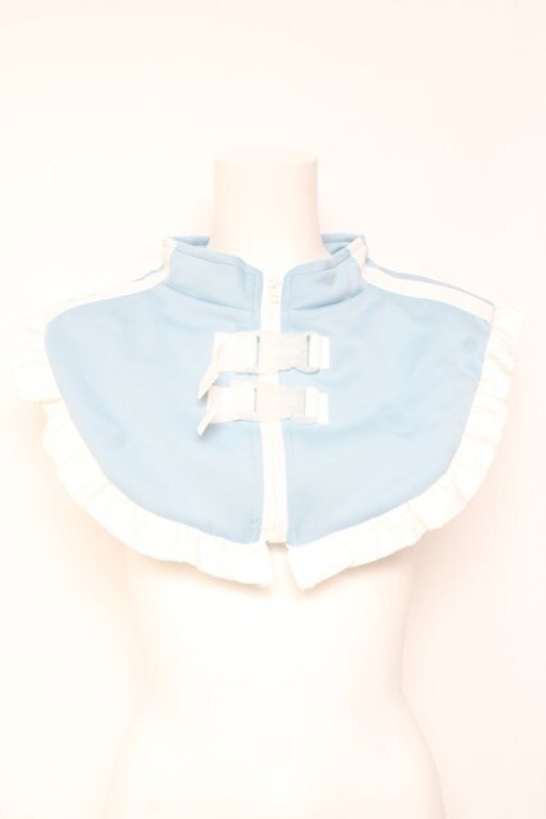 画像1: ACDC RAG / ベルトジャージつけ襟  サックス Y-26-02-04-090-PU-ZA-SZ-ZY (1)