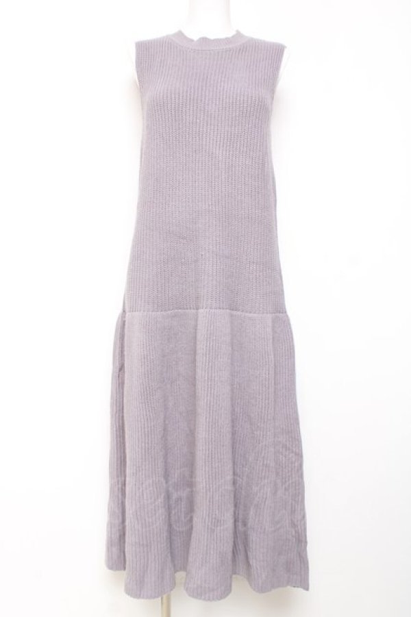 画像1: axes femme POETIQUE / ニットワンピース M ラベンダー Y-26-02-04-096-AX-OP-SZ-ZY (1)