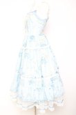 画像2: Mademoiselle Pearl / Embroidery Bodice Blue Floral Dress XS サックス Y-26-02-04-098-LO-OP-SZ-ZY (2)