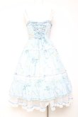 画像3: Mademoiselle Pearl / Embroidery Bodice Blue Floral Dress XS サックス Y-26-02-04-098-LO-OP-SZ-ZY (3)