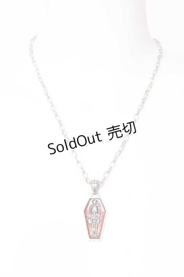 画像1: ALGONQUINS / 棺桶モチーフネックレス  シルバー Y-26-02-04-011-AL-AC-SZ-ZY (1)