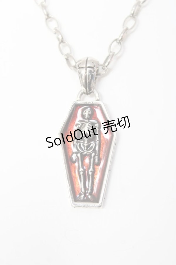 画像2: ALGONQUINS / 棺桶モチーフネックレス  シルバー Y-26-02-04-011-AL-AC-SZ-ZY (2)