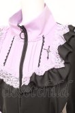 画像4: DearMyLove / 十字架刺繍フリルシスタージャージワンピース L パープル×ブラック Y-26-02-04-102-EL-OP-SZ-ZY (4)