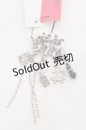 画像: ALGONQUINS / 猫モチーフブローチ  シルバー Y-26-02-04-012-AL-AC-SZ-ZY