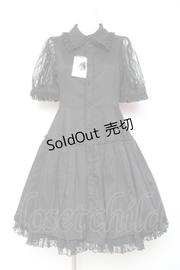 画像7: ALGONQUINS / エプロンジャンスカワンピースセット  黒×ピンク Y-26-02-04-106-AL-OP-SZ-ZY (7)