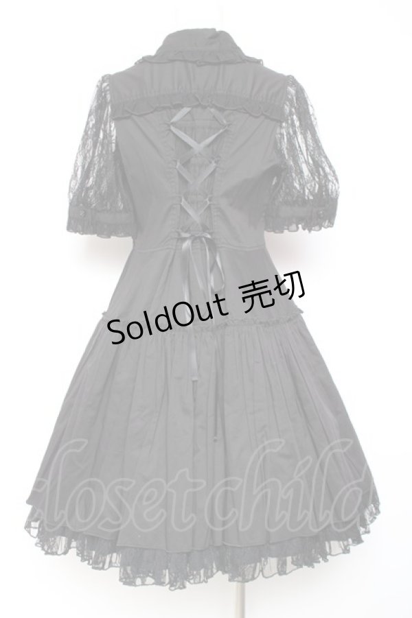 画像8: ALGONQUINS / エプロンジャンスカワンピースセット  黒×ピンク Y-26-02-04-106-AL-OP-SZ-ZY (8)