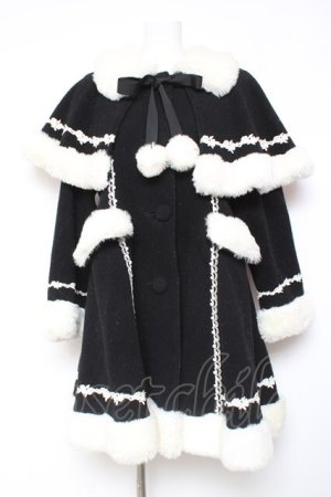 画像: BABY, THE STARS SHINE BRIGHT / ミルキーコート  黒×白 Y-26-02-04-107-BA-CO-SZ-ZY