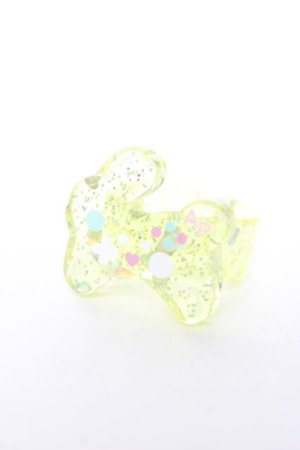 画像: Angelic Pretty / Bunny Iconリング  イエロー Y-26-02-04-002-AP-AC-SZ-ZY