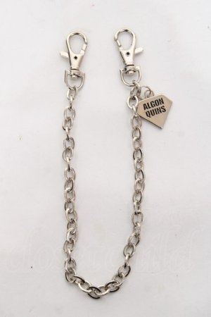 画像: ALGONQUINS / ロゴチャーム付きチェーン  シルバー Y-26-02-04-013-AL-ZA-SZ-ZY