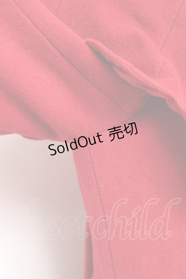 画像5: Leur Getter / スカラップケープコート M レッド Y-26-02-04-109-LU-CO-SZ-ZY (5)