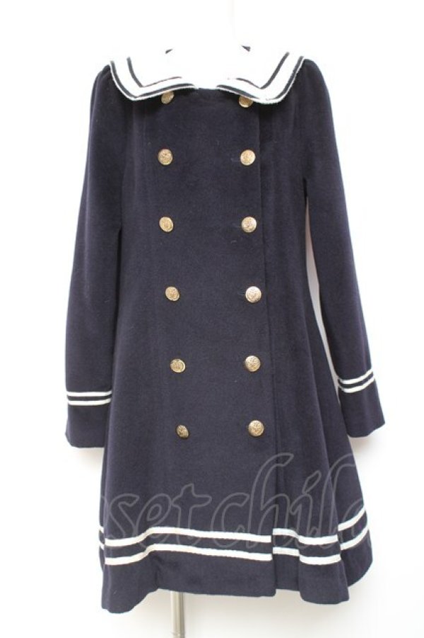 画像1: Amavel / セーラーコート F ネイビー Y-26-02-04-110-CA-CO-SZ-ZY (1)