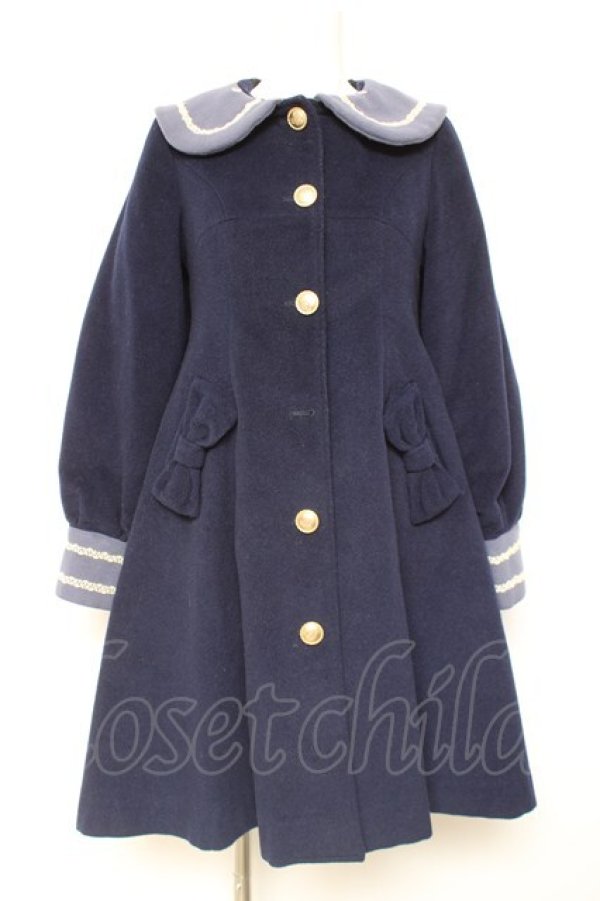 画像1: Sweet Fragrance / クマちゃんのコート S ネイビー Y-26-02-04-111-LO-CO-SZ-ZY (1)