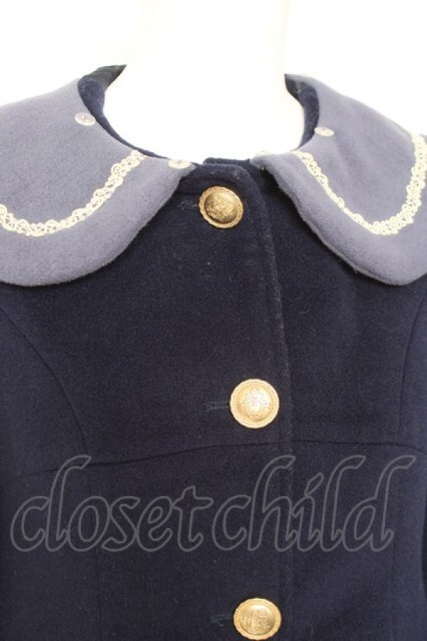 画像4: Sweet Fragrance / クマちゃんのコート S ネイビー Y-26-02-04-111-LO-CO-SZ-ZY (4)