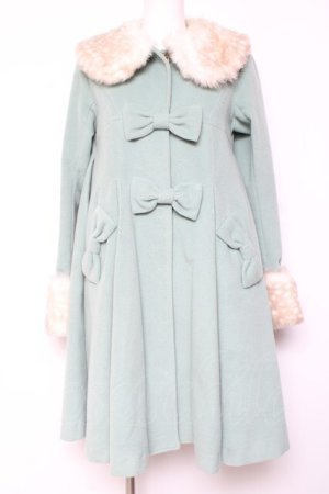 画像: Unideer / Aラインファー付きコート S ミントグリーン Y-26-02-04-112-LO-OP-SZ-ZY