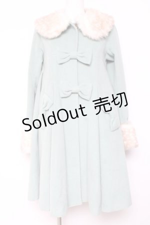 画像: Unideer / Aラインファー付きコート S ミントグリーン Y-26-02-04-112-LO-OP-SZ-ZTC001